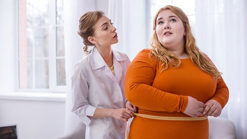 Il problema dell'obesità nelle donne prima di prendere il tè Matcha Slim